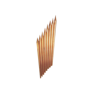 varilla de acero con recubrimiento de cobre diámetro 3/4" de 1.5 m de largo