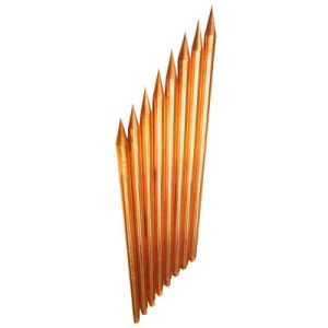 varilla de acero con recubrimiento de cobre diámetro 1/2" de 3m de largo