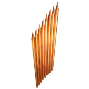 varilla de acero con recubrimiento de cobre diámetro 5/8" de 1 m de largo