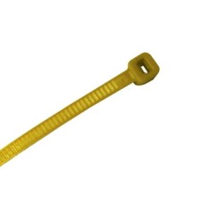 corbata de nylon color amarillo 4.8 x 300mm (100pzs) (4200 04002)