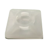 base autoadherible para cinchos práctica y eficiente para la organización y fijación de cables, fabricada en nylon resistente y de color natural con una medida de 19x19 mm, paquete con 100 piezas (4210 00001)