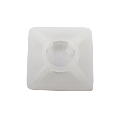 base autoadherible para cinchos práctica y eficiente para la organización y fijación de cables, fabricada en nylon resistente y de color natural con una medida de 19x19 mm, paquete con 100 piezas (4210 00001) base autoadherible para cinchos práctica y eficiente para la organización y fijación de cables, fabricada en nylon resistente y de color natural con una medida de 19x19 mm, paquete con 100 piezas (4210 00001)