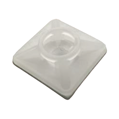 base autoadherible para cinchos práctica y eficiente para la organización y fijación de cables, fabricada en nylon resistente y de color natural con una medida de 19x19 mm, paquete con 100 piezas (4210 00001) base autoadherible para cinchos práctica y eficiente para la organización y fijación de cables, fabricada en nylon resistente y de color natural con una medida de 19x19 mm, paquete con 100 piezas (4210 00001)