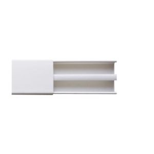 canaleta blanca 2 vias, 43x16mm de 2.5mts.