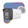 [audio bidireccional + dual light + colorvu] bala turbohd 2 megapixel (1080p) / lente 2.8 mm / 30 mts ir exir + 20 mts luz blanca / micrófono y bocina integrado / exterior ip67 / metal / dwdr