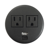 multicontactos empotrable doble/ usb "a & c", color negro, no incluye cable de poder (11000 83604)