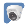 [colorvu] audio por coaxitron / turret turbohd 1080p / imagen a color 24/7 / lente 2.8 mm / luz blanca 20 mts / uso interior / policarbonato