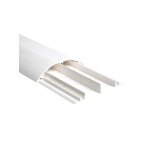 ducto media caña color blanco de dos vias, de pvc auto extinguible, 90.5 x 19.7 x 1220mm (9400 01250)