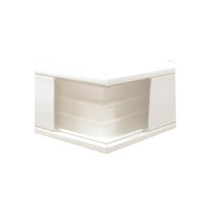 esquinero exterior color blanco de pvc auto extinguible, para canaleta tek100 (5576 10100)