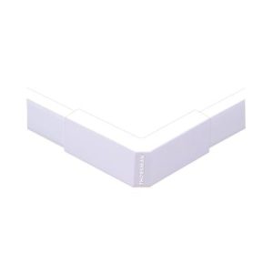 esquinero exterior color blanco de pvc auto extinguible para canaletas tmk1735, tmk1735sd (5310 02001)