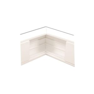 esquinero interior en color blanco de pvc auto extinguible, para canaleta tek100 (5576 11100)