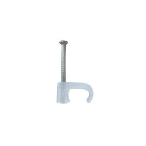grapa para cable plano de 5mm color transparente (100pzs) (3209 00100)