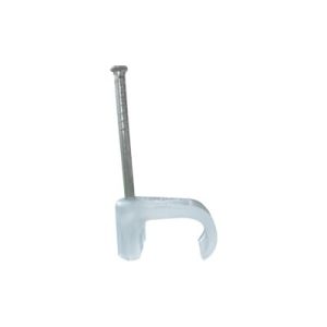 grapa para cable plano de 6mm color transparente (100pzs) (3210 00100)