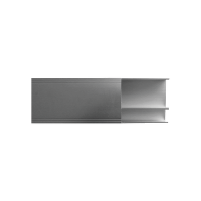 canaleta de aluminio línea r40 color blanco, 117 x 27.3mm, tramo de 3 metros canaleta de aluminio línea r40 color blanco, 117 x 27.3mm, tramo de 3 metros