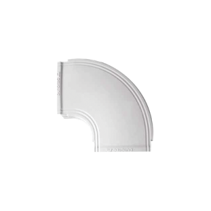 curva horizontal color blanco para canaleta thr40