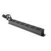 tomacorriente multiple horizontal para rack de 19in, 6 contactos (the0040092001001)