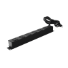 tomacorriente multiple horizontal para rack de 19in, 6 contactos (the0040092001001)