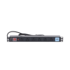 tomacorriente horizontal (pdu) de 6 contactos (nema 5 15r) + 2 usb para instalación en rack de 19", 1ur, 125 vca/ 15 a (the0040091001001)