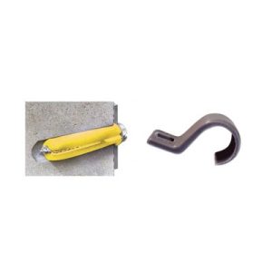 kit de 12 grapas, 12 taquetes y 12 tornillos para sujetar conductores redondos o tubo en muro (2103 07240)