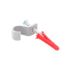 kit de 8 grapas, 8 taquetes y 8 tornillos para sujetar conductores redondos o tubo en muro (para tubo de 1/2) (2104 07240)