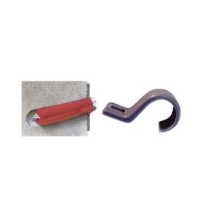 kit de 3 grapas, 3 taquetes y 3 tornillos para sujetar conductores redondos o tubo en muro (para tubería de 3/4) (2105 07240)