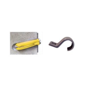 kit de 20 grapas, 20 taquetes y 20 tornillos para sujetar conductores redondos o tubo en muro (2102 07240)