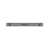 tapa ciega estándar de 19in, compatible con racks con rieles de orificio cuadrado, instalación sin herramienta, plano, 1 ur, color negro