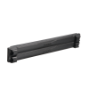tapa ciega estándar de 19in, compatible con racks con rieles de orificio cuadrado, instalación sin herramienta, plano, 2 ur, color negro