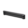 tapa ciega estándar de 19in, compatible con racks con rieles de orificio cuadrado, instalación sin herramienta, plano, 2 ur, color negro
