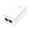 inyector poe pasivo de 48v (18 watts) / 2 puerto 10/100/1000 mbps / plug and play / montaje en pared
