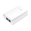 inyector poe pasivo de 48v (24 watts) / 2 puerto 10/100/1000 mbps / plug and play / montaje en pared