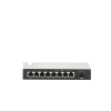 switch poe+ no administrable / de escritorio 8 puertos 10/100 mbps / 4 puertos poe af/at inteligente / presupuesto 66 w / hasta 250 metros