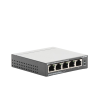 switch escritorio no administrable de 5 puertos 10/100/1000 mbps / con 4 puertos poe 802.3af/at de hasta 65 w / poe extendido hasta 250 metros