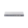 switch no administrable de 16 puertos 10/100/1000mbps y poe af/at, 2 puertos sfp hasta 250w.