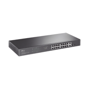 switch no administrable de 16 puertos 10/100/1000mbps y poe af/at, 2 puertos sfp hasta 250w.