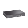 switch poe jetstream sdn administrable 8 puertos 10/100/1000 mbps + 2 puertos sfp, 8 puertos poe, 150w, administración centralizada omada sdn