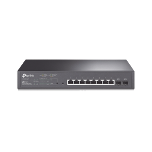 switch poe jetstream sdn administrable 8 puertos 10/100/1000 mbps + 2 puertos sfp, 8 puertos poe, 150w, administración centralizada omada sdn