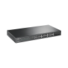 switch poe jetstream sdn administrable 24 puertos 10/100/1000 mbps + 4 puertos sfp, 24 puertos poe, 250w, administración centralizada omada sdn