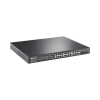 switch l2+ omada poe+ / 24 puertos poe+ 10/100/1000 mbps / 4 puertos sfp 1g / 2 puertos consola (rj45 y microusb) / administración centralizada omada o stand alone / multicast igmp / calidad de servicio / presupuesto poe 384w / montaje en rack
