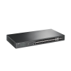 switch de fibra Óptica l2+ omada / 24 puertos sfp 1ge / 4 puertos combinados sfp+/rj45 gigabit / 2 puertos consola rj45|micro sub / administración centralizada omada o stand alone / compatile con ipv6 / multicast igmp