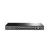 switch de fibra Óptica l2+ omada / 24 puertos sfp 1ge / 4 puertos combinados sfp+/rj45 gigabit / 2 puertos consola rj45|micro sub / administración centralizada omada o stand alone / compatile con ipv6 / multicast igmp