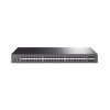 switch omada sdn administrable / 48 puertos gigabit y 4 puertos sfp / funciones sflow, qinq y qos / administración centralizada omada