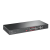 switch poe+ no administrable de 16 puertos 10/100 mbps / 2 puertos 10/100/1000 mbps en combo con 2 puertos sfp / presuuesto poe 250 w / extensor poe de hasta 250 metros