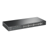 switch poe+ jetstream sdn administrable 24 puertos 10/100 mbps + 2 puertos 10/100/1000 mbps (uplink) + 2 puertos sfp (combo 2 rj45 10/100/1000 mbps), 250w, administración centralizada omada sdn