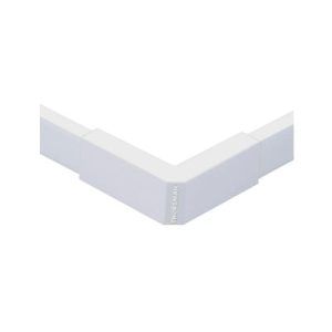 esquinero exterior blanco de pvc auto extinguible, para canaletas tmk1020, tmk1020sd, tmk1020cd (5110 02001)