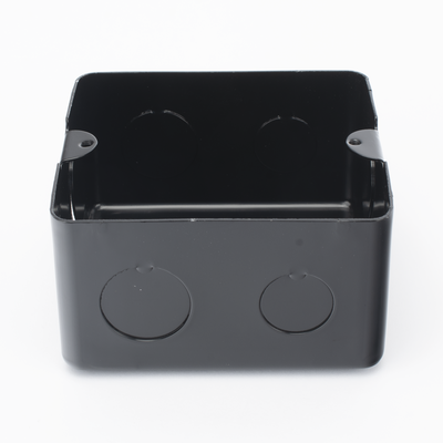 caja de registro de acero galvanizado, 10x10 cm, color negro (11000 00000) caja de registro de acero galvanizado, 10x10 cm, color negro (11000 00000)