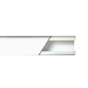 canaleta color blanco de pvc auto extinguible de una vía, 20 x 17 tramo 2.5m (5201 01250)