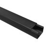 canaleta tmk 1720 color negro con cinta adehsiva, 5 ft. de largo (1.5 m), para uso en exterior con bajo voltaje (5201 21362)