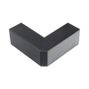esquinero exterior color negro de pvc auto axtinguible, para canaleta tmk 1720 n cc (5210 02003)
