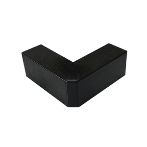 esquinero exterior color negro de pvc auto axtinguible, para canaleta tmk 1720 n cc (5210 02003)